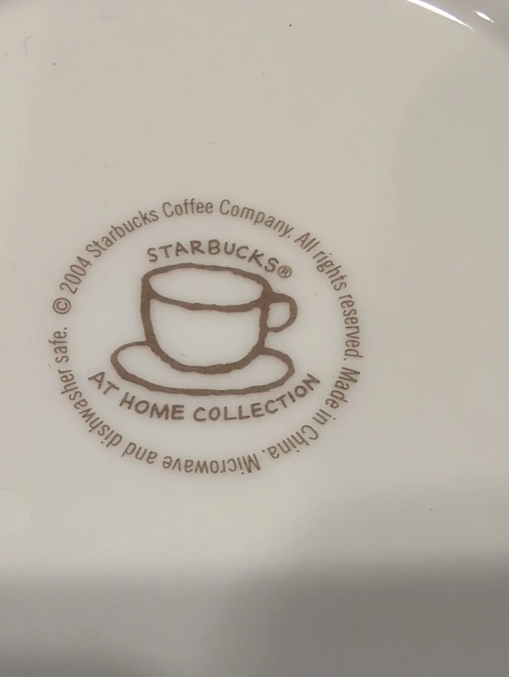 2004 Starbucks At Home Collection White Ceramic Coffee Food Storage Canister